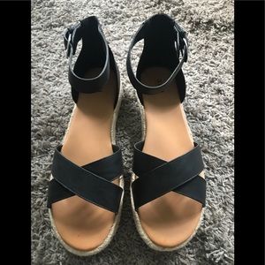 Black Sandals from A.N.A, size 11